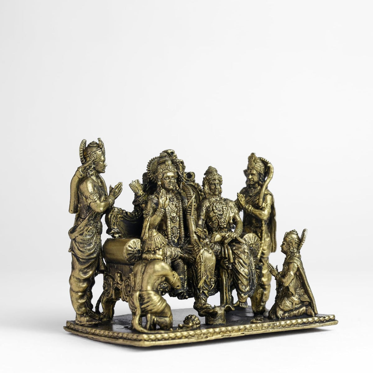 Patha Abhishek Rama Panchloha Idol | 2.6 Inches Height | 420 Gram Handmade Traditional Hindu Religious Statue