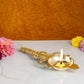 Fancy Kapoor Aarti Brass Oil Lamp | 26x11 cm, 240 gm Traditional Handcrafted Pooja Diya for Mandir & Festivals