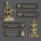 260 gm Ayyappa Panchloha Idol 8 cm Height | Solid Panchaloha God Statue