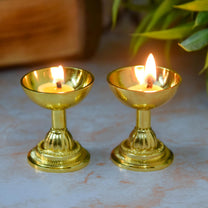 Brass Neeranjan Diya | 2.2 Inches | 150 gm
