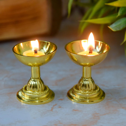 Brass Neeranjan Diya | 2.2 Inches | 150 gm