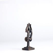 Trishul Damruga | 2-Inch - 30gm Handmade Copper Idol | Shiv Trishul with Damru for Pooja