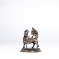 Kamadhenu 70gm | 2-Inch Handmade Copper Idol | Patina Antique Finish | Kamadhenu Cow Murti for Pooja Ghar