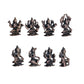 Ashtalakshmi Set 500gm | 2-Inch Handmade Copper Idols Set of 8 | Patina Antique Finish | Lakshmi Devi Murti for Pooja