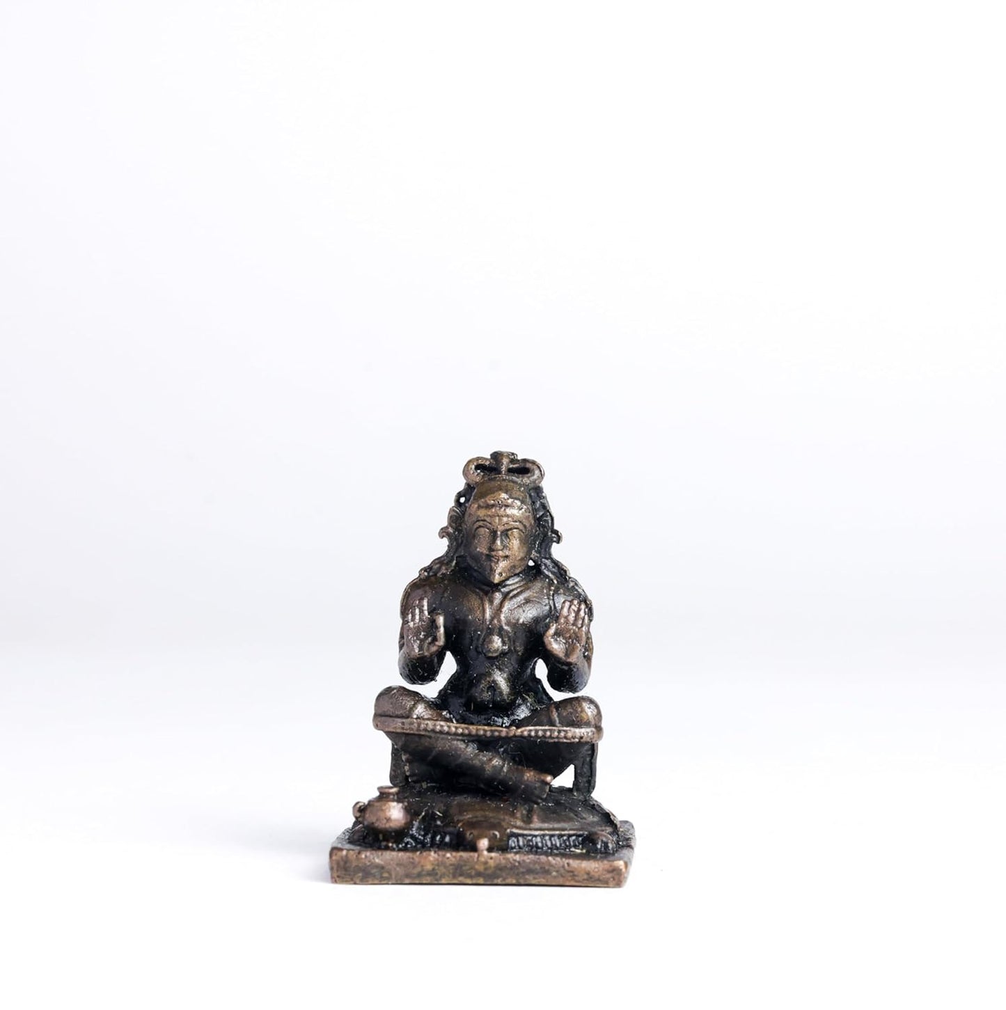 Vedavyasa 1.5-Inch 40 gm | Handmade Copper Idol with Patina Antique Finish | Mini Veda Vyasa Murti for Pooja Ghar
