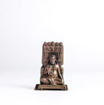 Raghavendra | 2-Inch 50 gm | Handmade Copper Idol with Patina Antique Finish | Mini Guru Raghavendra Swamy Murti for Pooja Ghar,
