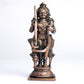 Udupi Krishna with Snake | 12 cm | 410gm Handmade Copper Idol | Antique Patina Finish | Lord Krishna Murti Statue | Pooja Mandir Home