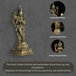 260gm South Krishna Panchloha Idol | Size 9 × 3 × 3 CM | Handcrafted Traditional Divine Statue for Home & Temple Décor