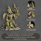180 gm Lakshmi Narayan on Garuda panchloha | Size 8 × 6 × 5 cm | Handcrafted Traditional Hindu God Statue