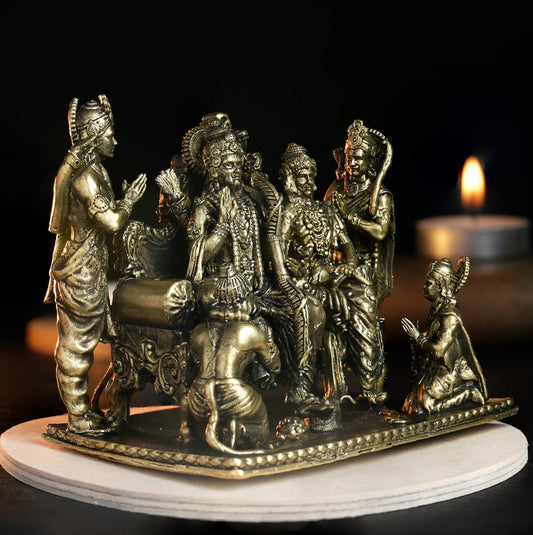 Patha Abhishek Rama Panchloha Idol | 2.6 Inches Height | 420 Gram Handmade Traditional Hindu Religious Statue