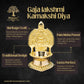 Gaja Lakshmi Kamakshi Brass Diya for Pooja | 7 Inch, 620g