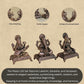 Peeta Lakshmi Ganesha Saraswati Idol Set | 180 gm,5 inches Brass Finish LGS Murti Combo