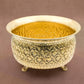 Carving Bowl 6"inch | 430 gm Decorative Brass Bowl with Stand