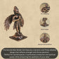 Garuda Idol | 150 gm, 8 inches  New Model | Antique Finish Metal God Statue for Home Temple | Standing Garuda Murti for Pooja Room, Vastu Decor & Spiritual Gift