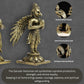 Garuda Hanuman Set Panchloha Idol | 3 inches Height | 320 Gram Handmade Traditional Hindu Religious Statue