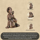 Ashirvad Hanuman Idol | 50 gm  ,5 inches Sitting Murti | Antique Finish Metal God Statue for Home Temple