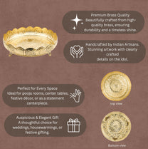 Kangar Plate 10"inch | 600 gm Decorative Urli