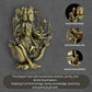 Gayatri Devi Panchloha Idol | 3 Inches Height | 320 Gram Handmade Traditional Hindu Religious Statue