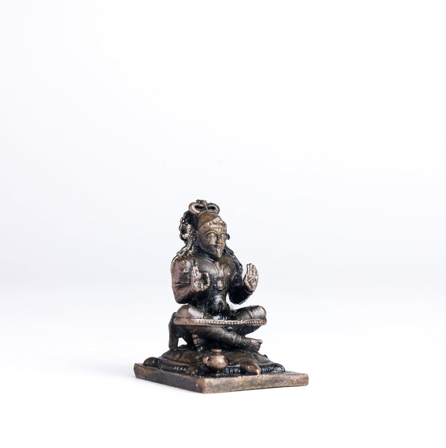 Vedavyasa 1.5-Inch 40 gm | Handmade Copper Idol with Patina Antique Finish | Mini Veda Vyasa Murti for Pooja Ghar