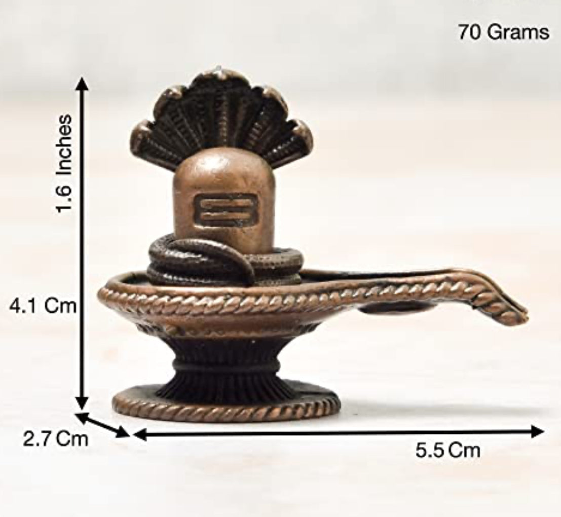 Lite Version Shivalinga Abhishek Combo Set with Somsutra Plate & Urli Bowl