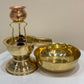 Lite Version Shivalinga Abhishek Combo Set with Somsutra Plate & Urli Bowl
