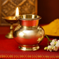 Brass Matka Design Lota | Lutiya | Pooja Kalash for Pooja Room Decor, 3.15 inches, 250gm