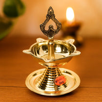 Brass Latkan Deep, 6.75 Inches, 370 gm