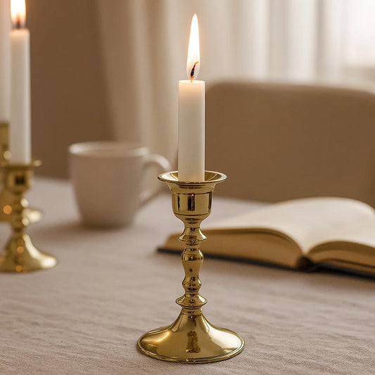 Brass Candle Stand Holder, 4 inches, 100gm