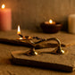 Pure Brass Spoon Aarti, Deep, Deepak, Diya for Pooja Purposes, 2 Inches, 240gm