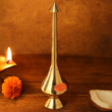Brass Paneer Chambu for Pooja Room Decor, 130 gm, 9 inches