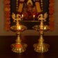 Pure Brass Udupi Murga Global Deep, Deepak, Diya for Pooja Purposes, 6.75 Inches, 750 gm