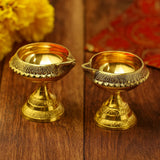 Pure Brass Kuber Deep, Deepak, Diya for Pooja Purposes, 2.6 Inches, 230 gm