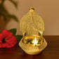 Pure Brass GAJALAKSHMI KUBER KAMAKSHI Deep, Deepak, Diya for Pooja Purposes, 6 Inches, 440 gm