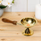 Pure Brass Dhoop Aarti, Deep, Deepak, Diya for Pooja Purposes, 3.8 Inches, 230gm