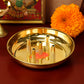 Pure Brass Agardan Plate, 0.8 inches, 70 gm