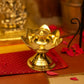 Brass Lotus Design Agarbatti/Dhoop Holder, Home Décor, Gift & Pooja, 100 gm, 2.8 inches, Brass Black Antique Finish, 1 Piece