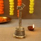 Brass Handicraft 5.25" nandi Puja Hand bell Ghanti for Poojan, Aarti or Spiritual Purpose
