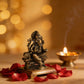 Copper Handmade Darbar Ganesha 2.5 inches Sitting Idol Statue Showpiece for Home Temple Decor I Car Dashboard Decor I Office Desk I Nice Gift Ideal for Good Luck Wishes I