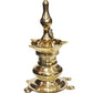 Pure Brass Vastu Table Diya on Tortoise, 9.5 inches