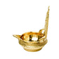 Pure Brass GAJALAKSHMI KUBER KAMAKSHI Deep, Deepak, Diya for Pooja Purposes, 6 Inches, 440 gm