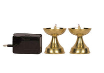 Pure Brass Electric Gold Bulb Lights Diya