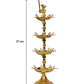 Pure Brass 4 Step Electric Gold Bulb Lights Diya Dimensions