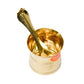 Brass Panchpatra with Achamani Decor