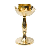 Brass Candle Stand Holder for Pooja Room Decor, Home Decoration All Purpose, 8 inches, 310gm