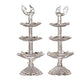  White Metal Electric Bulb Lights Diya 10 inches Bhimonee Decor