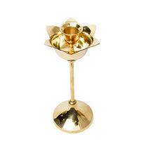 Brass Candle Stand Holder for Pooja Room Decor, Home Decoration All Purpose, 8 inches, 250gm