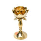 Brass Candle Stand Holder for Pooja Room Decor, Home Decoration All Purpose, 8 inches, 360gm