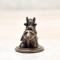 Copper Shivalinga with Nandi Set Antique Finish