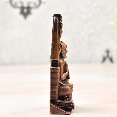 Handmade Copper Ragvendra Swamy Idol  India