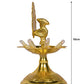 Pure Brass Neeranjan Electric Gold Bulb Lights Diya  Single